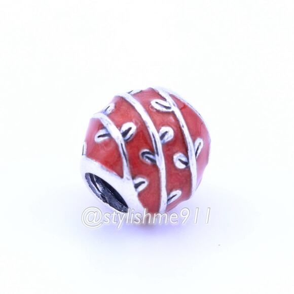 Authentic PANDORA Retired Red Vines Charm - Picture 6 of 10